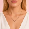 Sarmaşık Modeli Rose Altın Kaplama Gümüş Kadın Kolye Modeli