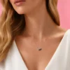 Kalp ve Sonsuzluk Kadın Gümüş Kolye Modeli