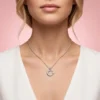Ay Yıldız Gümüş Kadın Kolye Modeli