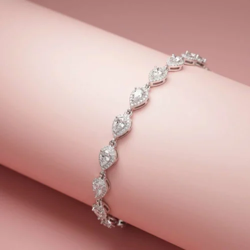 bil190 Damla Model Zirkon Taşlı Kadın Bileklik